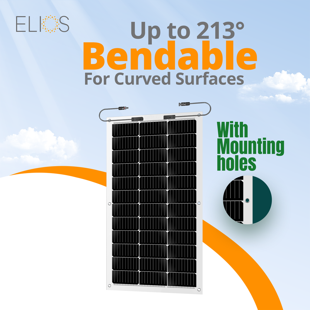 Elios Voltaic 110F 110 watts Semi Flexible solar panel (eyelet)