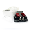 Elios 6 Circuits ATO fuse box with cover, negative bus  and spare fuses (Victron identifications)