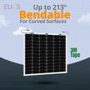 Elios Voltaic210F-T | 210W Semi Flexible Solar Panel with 3M tape