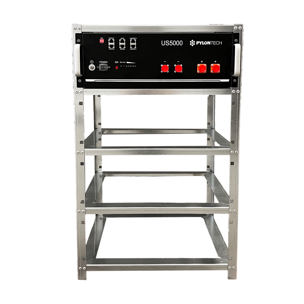 Elios Pylontech Rack 4 x US5000 | Galvanized steel