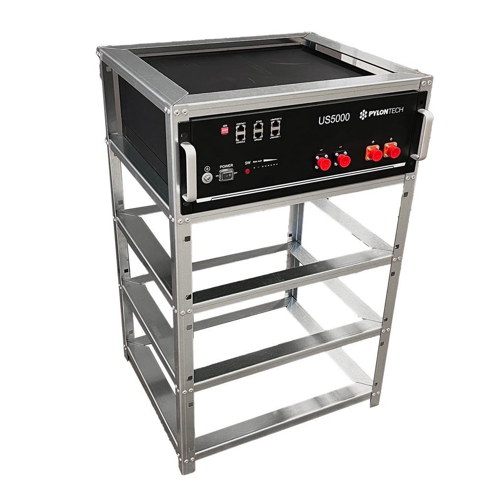Elios Pylontech Rack 4 x US5000 | Galvanized steel