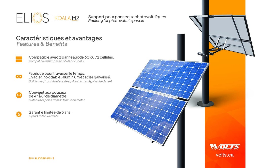 Solar Mounting Rack for 2 panels Hot Galvanized