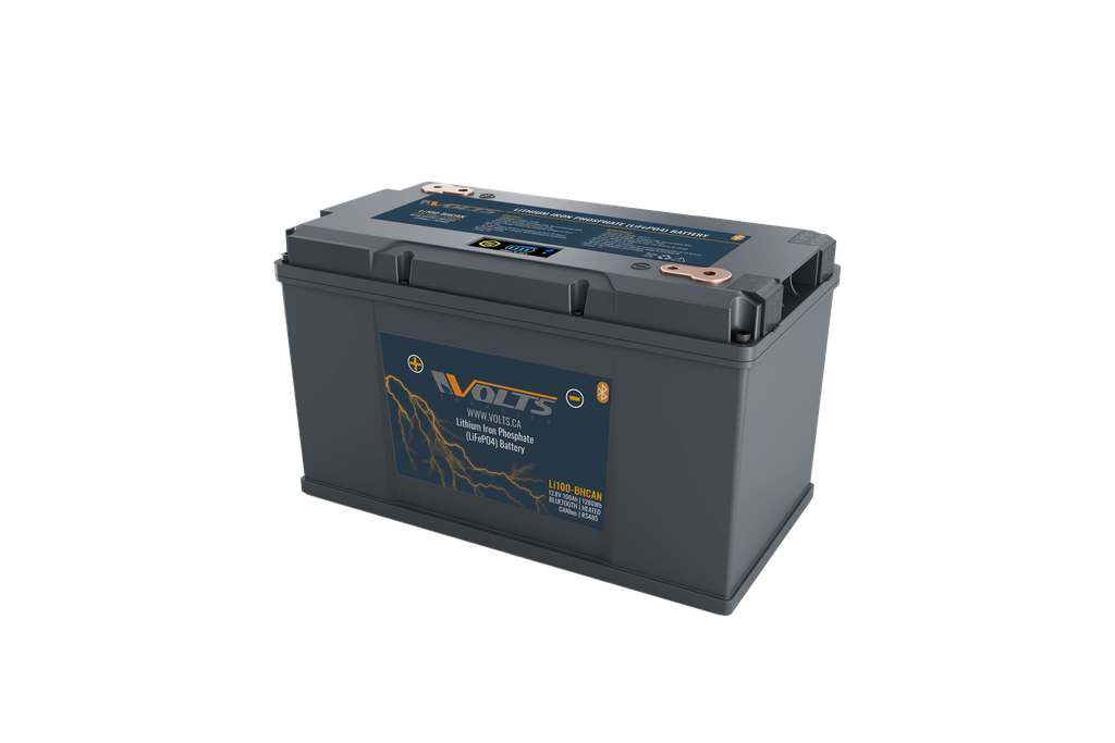 LiFePO4 Smart Self Heating 12V/100Ah Lithium Iron Phosphate Battery | Li100-BHCAN