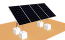 4 Solar Panels Ground Mount System | Volts Energies Ground Mounting System
