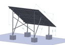 Ground Mount System For 8 Solar Panel | ELIOS Terra G8