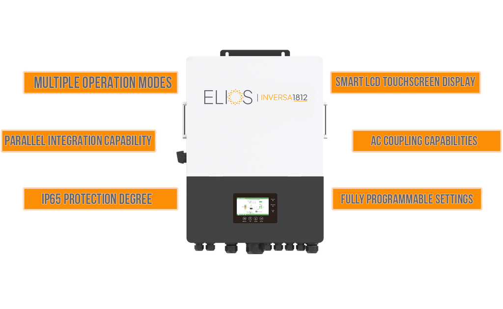 Elios Inversa 1812 | 18KW All in one Hybrid Solar Inverter Charger