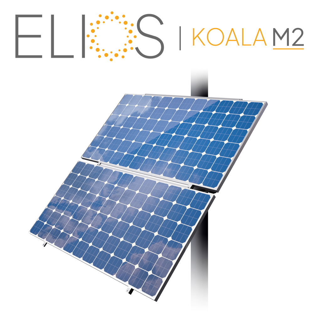 Solar Mounting Rack for 2 panels | ELIOS Koala M2