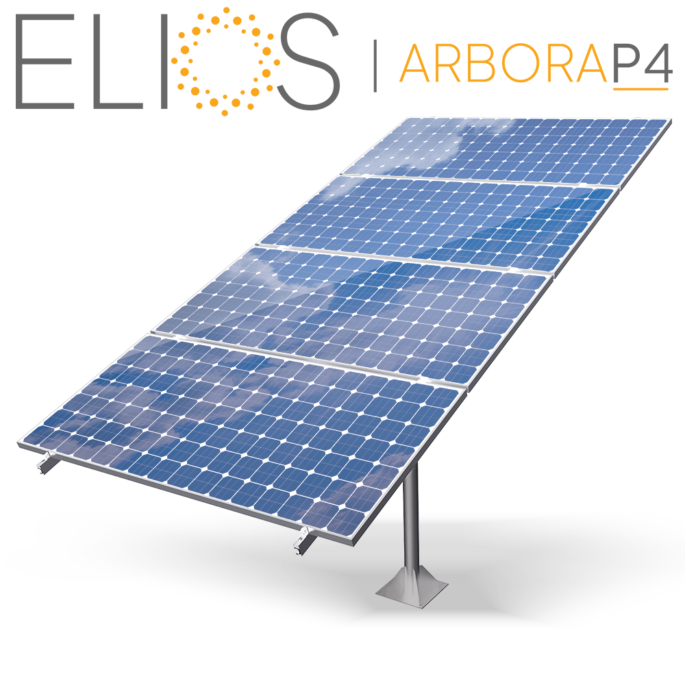Pole Mount System for 4 Solar Panels | ELIOS Arbora P4