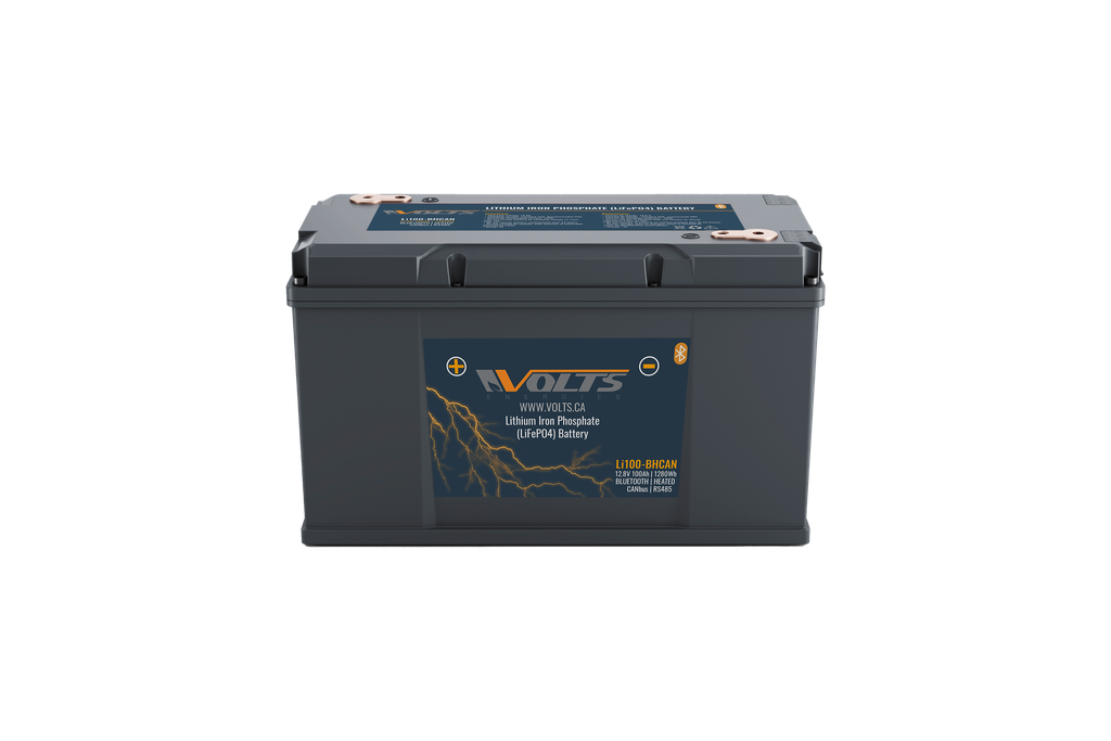 LiFePO4 Smart Self Heating 12V/100Ah Lithium Iron Phosphate Battery | Li100-BHCAN