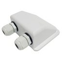 Solar cable roof passthru white