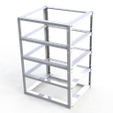 Elios Pylontech Rack 4 x US5000 | Galvanized steel