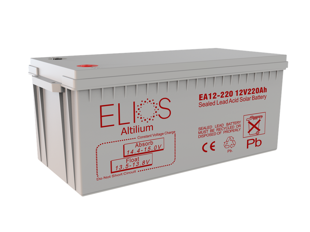 Elios Altilium AGM Battery 12V-220 Commercial grade