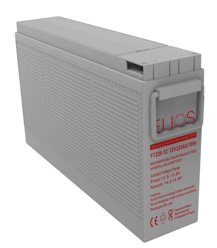 Elios Altilium AGM Battery 12V-220 Front Terminal Commercial grade
