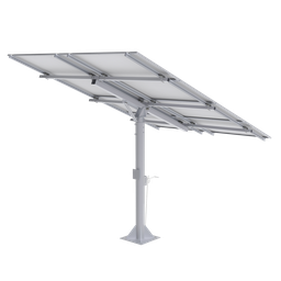 [TP-PM-8/C] Elios Arbora P8 | Système de montage sur poteau pour 8 panneaux solaires (grand) | Système de montage sur poteau avec manivelle manuelle