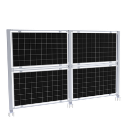 [TP-VAS-4] Elios AgriVoltaic support vertical pour 4 panneaux solaires en aluminium