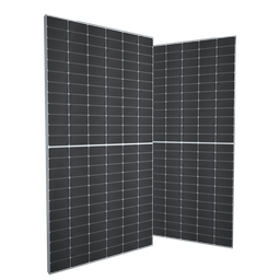 [585HCBF] ​Elios Voltaic 585HC-BF | Silver frame 585W Bi-Facial Solar TopCon Panel VOC 51.79VDC  ISC 14.14A Dimensions 90.6'' x 44.9'' Only 45.2Lbs